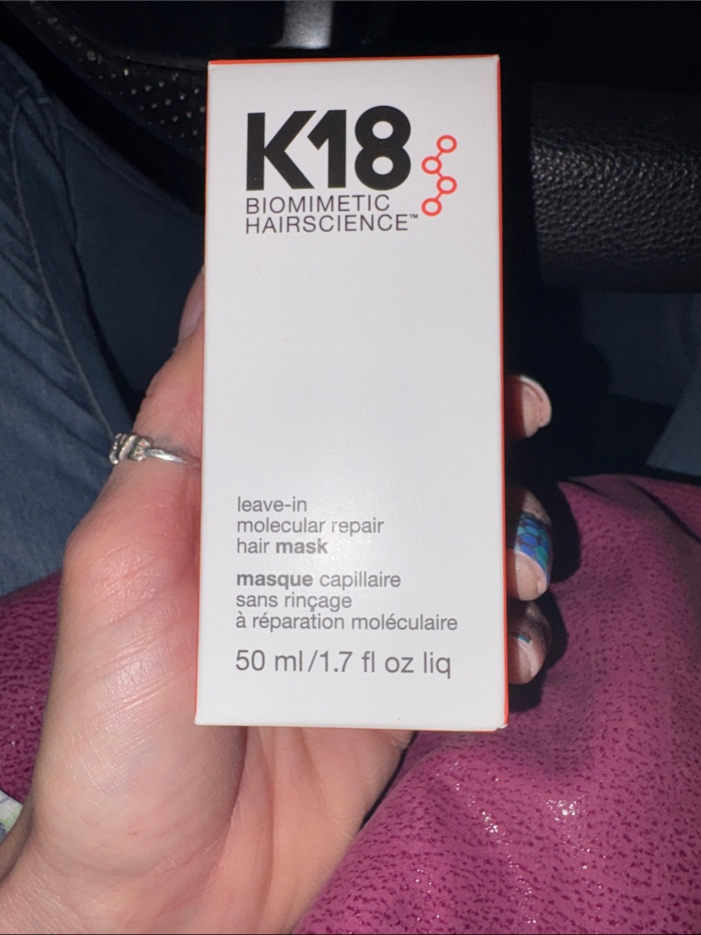 K18 Biomimetic Hairscience Leave-In Molecular Repair Hair Mask - White